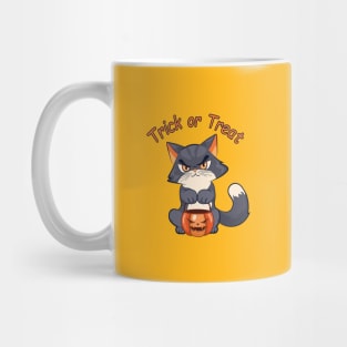 Trick or treat cat Mug